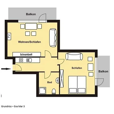 Haus Eva Mar Am 3 アパート *